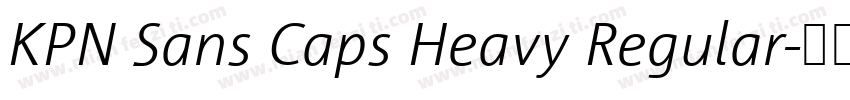 KPN Sans Caps Heavy Regular字体转换